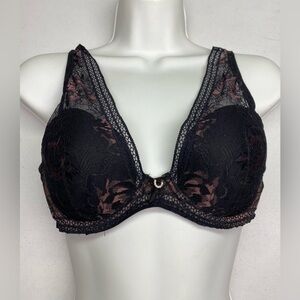 Montelle BLK/COPPER Lightly Lined Plunge, 36B *P1005